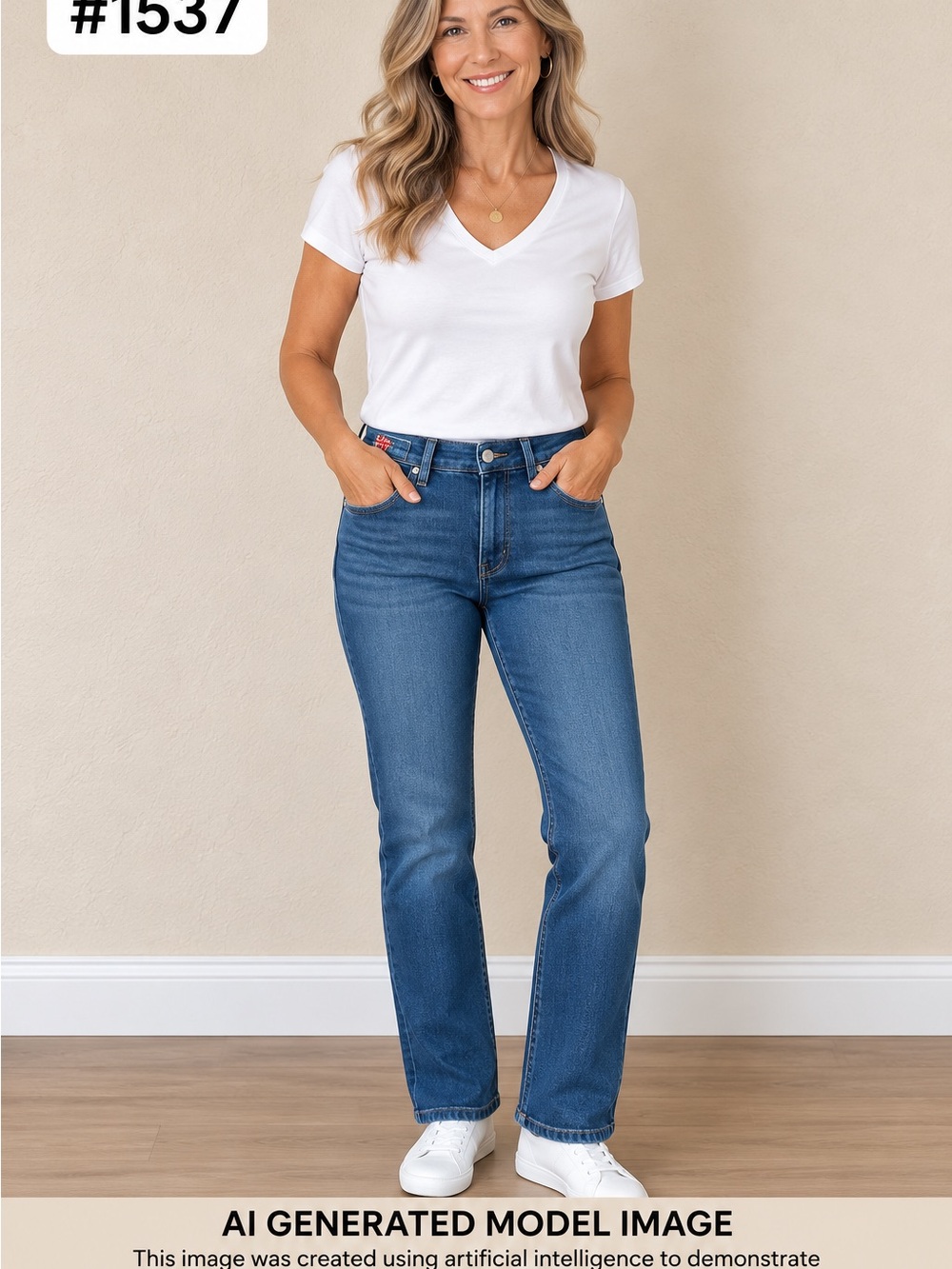 Hudson Jeans Straight Leg Jeans in Medium Blue Size 28